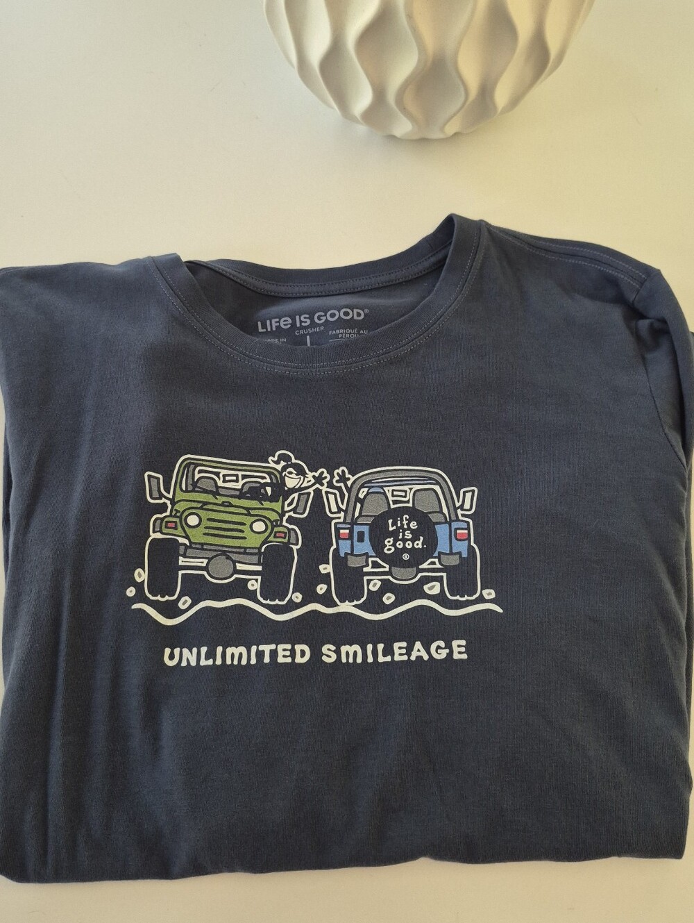 Life Is Good Long Sleeve Tshirt Navy Size L